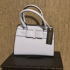 Elegant Vegan Light Blue Satchel